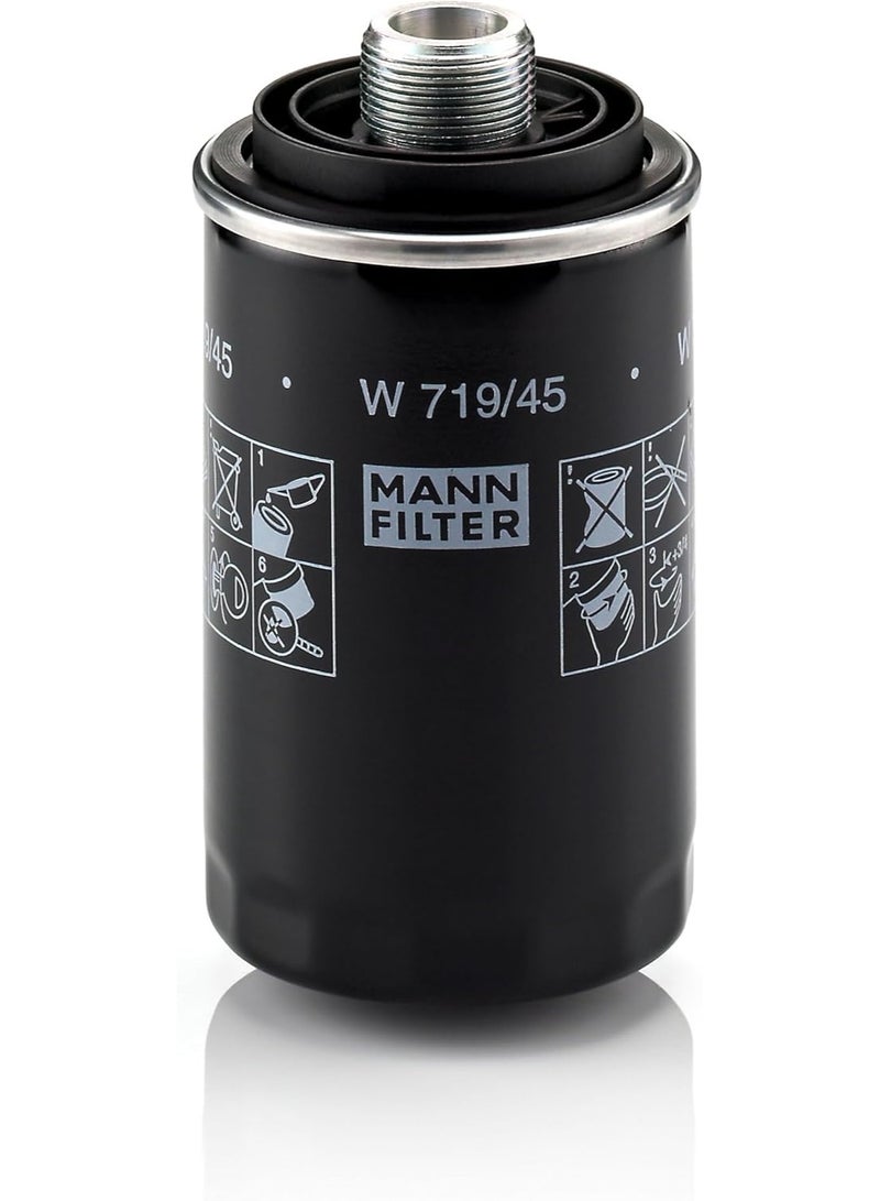 مان فلتر فلتر زيت قابل للدوران W719/45 (أودي/سيات/سكودا/فولكس فاجن) - Image 2